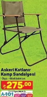 ASKERİ KATLANIR KAMP SANDALYESİ ASKERİ KATLANIR KAMP SANDALYESİ